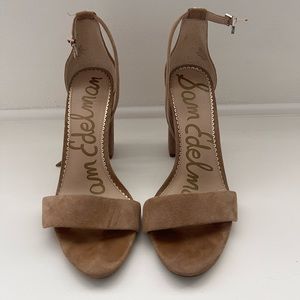 Sam Edelman Beige Suede 4” Heels